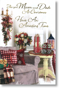Amazing Time, Mum and Dad Christmas Card