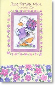 Goosey, Cute Mother's Day Card, Large Card