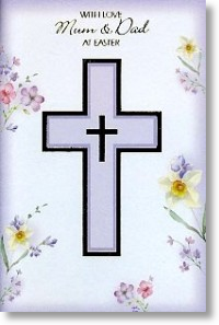 Lilac Cross, Mum & Dad- Small Card