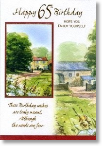 Country Scenes, 65th Birthday Card