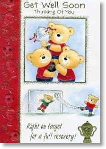 Right On Target, Cute Get Well Card