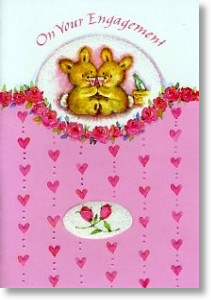 Bunnies, Engagement Card