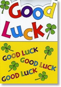 Four Leafed Clover, Good Luck Card