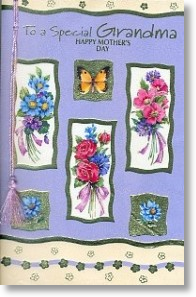 Floral Display, Grandma Mothers Day Card
