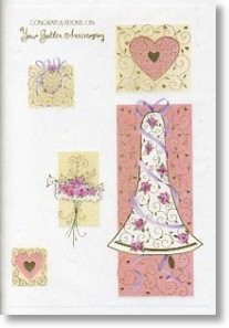 Happy Moments - 50th, Large Card