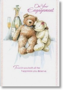Teddies, Cute Engagement Card