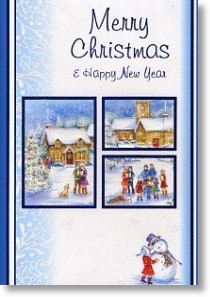 Village Scenes, Traditional General Christmas Card