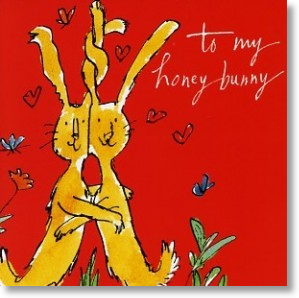 Honey Bunny, Valentine's Day Card