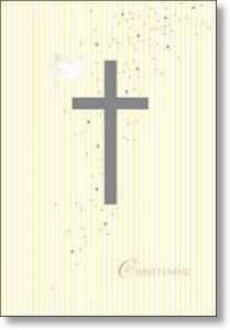 Dove and Cross, Christening Card