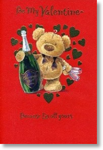Champagne, Cute Valentine's Day Card