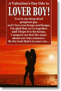 Lover Boy, Funny Rude Valentine's Day Card