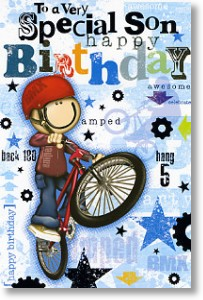 BMX Kid, Son Birthday Card
