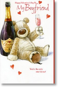 Bubbly, Boyfriend Valentine's Day Card