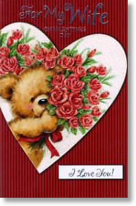 Bear-ing Roses, Wife Valentine's Day Card