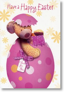Pink Egg With Bear