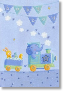 All Aboard, New Baby Card