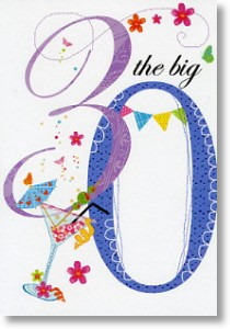 Bunting & Cocktails, 30th Birthday Card