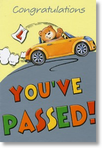 Driving Congrats, Driving Test Congratulations Card