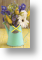Turquoise Jug, Floral Blank Card